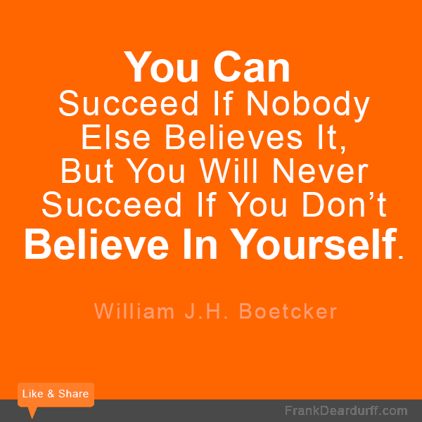 believe in success