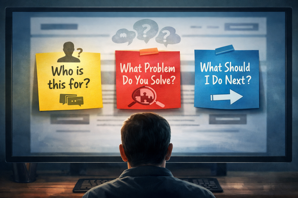 When someone visits your site for the very first time