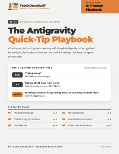 Cover of The Google Antigravity Quick-Tip Playbook