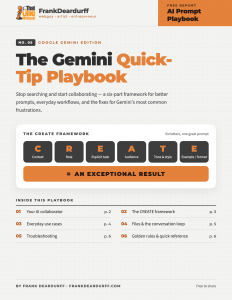 Cover of The Gemini Quick-Tip Playbook